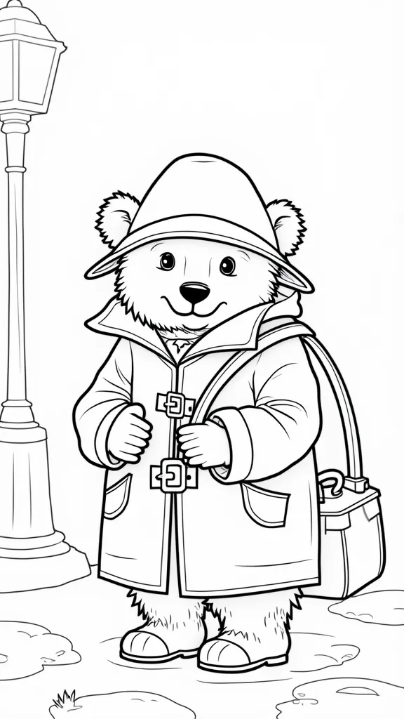 pages à colorier paddington